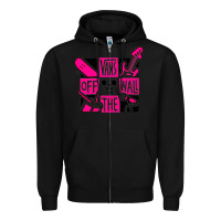 Black #vans music Zipper Hoodie - linhVisuals