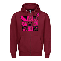 Burgundy #vans music Zipper Hoodie - linhVisuals