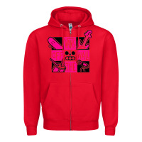 Red #vans music Zipper Hoodie - linhVisuals