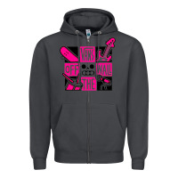 Smoke #vans music Zipper Hoodie - linhVisuals