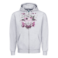 Heather Grey avenged sevenfold 32 Zipper Hoodie - linhVisuals