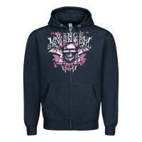 Navy avenged sevenfold 32 Zipper Hoodie - linhVisuals