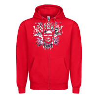 Red avenged sevenfold 32 Zipper Hoodie - linhVisuals