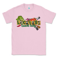 Bubblegum Pink Luckiest lunch lady St. Patrick's Day Classic Tee - CowGirlArtShop