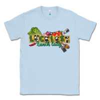 Dusty Blue Luckiest lunch lady St. Patrick's Day Classic Tee - CowGirlArtShop