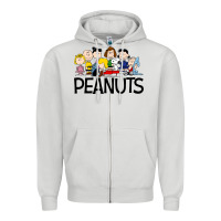 Dove Grey the peanuts Zipper Hoodie - linhVisuals