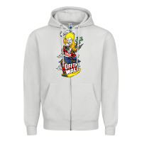 Dove Grey #vans off the wall Zipper Hoodie - linhVisuals