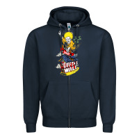 Navy #vans off the wall Zipper Hoodie - linhVisuals