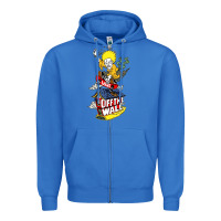 True Royal #vans off the wall Zipper Hoodie - linhVisuals
