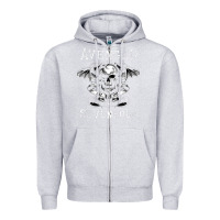 Heather Grey avenged sevenfold 42 Zipper Hoodie - linhVisuals