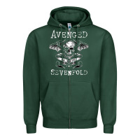 Sports Green avenged sevenfold 42 Zipper Hoodie - linhVisuals