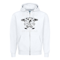 White avenged sevenfold 42 Zipper Hoodie - linhVisuals