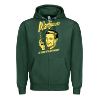 Sports Green the marijuana weed Zipper Hoodie - linhVisuals