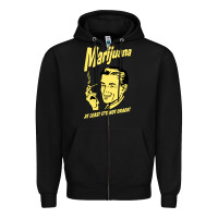 Black the marijuana weed Zipper Hoodie - linhVisuals