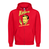 Red the marijuana weed Zipper Hoodie - linhVisuals