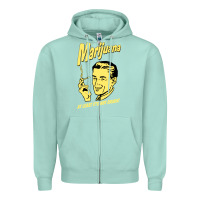 Seafoam the marijuana weed Zipper Hoodie - linhVisuals