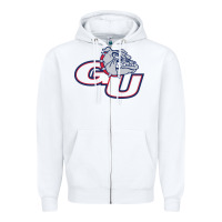White gonzaga bulldogs Zipper Hoodie - linhVisuals