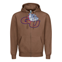 Chestnut gonzaga bulldogs Zipper Hoodie - linhVisuals