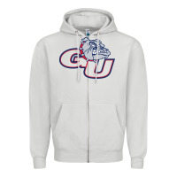 Dove Grey gonzaga bulldogs Zipper Hoodie - linhVisuals