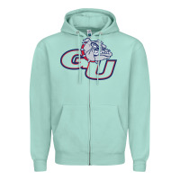 Seafoam gonzaga bulldogs Zipper Hoodie - linhVisuals