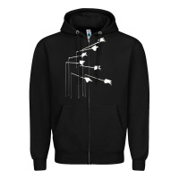 Black the modest mouse Zipper Hoodie - linhVisuals