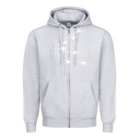 Heather Grey the modest mouse Zipper Hoodie - linhVisuals