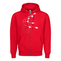 Red the modest mouse Zipper Hoodie - linhVisuals