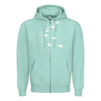Seafoam the modest mouse Zipper Hoodie - linhVisuals