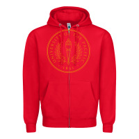 Red University of the Pacific Zipper Hoodie - linhVisuals