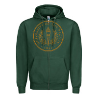 Sports Green University of the Pacific Zipper Hoodie - linhVisuals