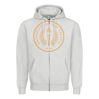Dove Grey University of the Pacific Zipper Hoodie - linhVisuals