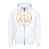 White University of the Pacific Zipper Hoodie - linhVisuals