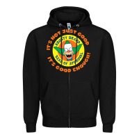 Black krusty the clown Zipper Hoodie - linhVisuals