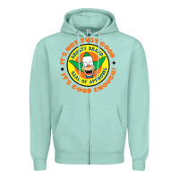 Seafoam krusty the clown Zipper Hoodie - linhVisuals