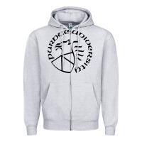 Heather Grey Purdue University Zipper Hoodie - linhVisuals