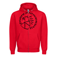 Red Purdue University Zipper Hoodie - linhVisuals