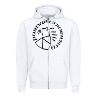 White Purdue University Zipper Hoodie - linhVisuals