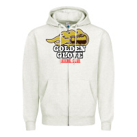 Oatmeal Heather Golden Glove Boxing Club, King of the Ring Outfit. Zipper Hoodie - linhVisuals