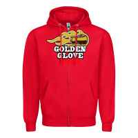 Red Golden Glove Boxing Club, King of the Ring Outfit. Zipper Hoodie - linhVisuals
