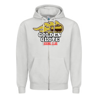 Dove Grey Golden Glove Boxing Club, King of the Ring Outfit. Zipper Hoodie - linhVisuals