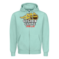 Seafoam Golden Glove Boxing Club, King of the Ring Outfit. Zipper Hoodie - linhVisuals