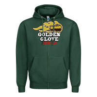 Sports Green Golden Glove Boxing Club, King of the Ring Outfit. Zipper Hoodie - linhVisuals