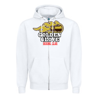 White Golden Glove Boxing Club, King of the Ring Outfit. Zipper Hoodie - linhVisuals