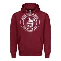 Burgundy grand funk railroad Zipper Hoodie - linhVisuals