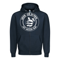 Navy grand funk railroad Zipper Hoodie - linhVisuals