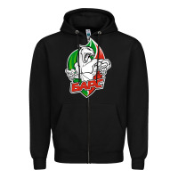 Black jhc bars Zipper Hoodie - linhVisuals