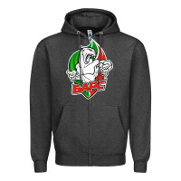 Charcoal Heather jhc bars Zipper Hoodie - linhVisuals