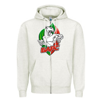 Oatmeal Heather jhc bars Zipper Hoodie - linhVisuals