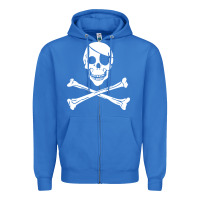 True Royal skull crossbones Zipper Hoodie - linhVisuals
