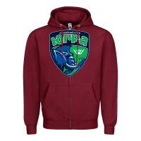 Burgundy yugra khanty mansiysk Zipper Hoodie - linhVisuals